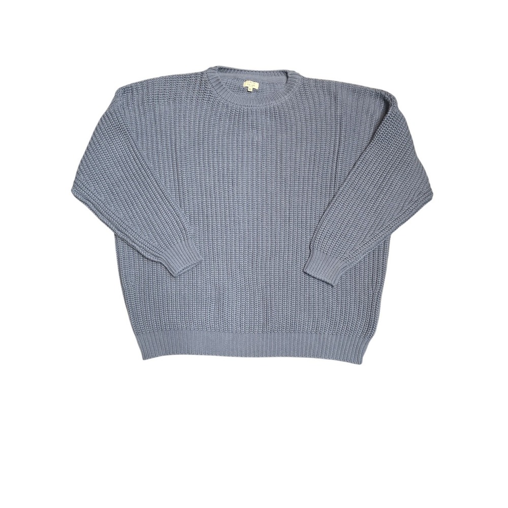 The Chunky Knit Sweater by The Simple Folk Cornflower Blue Women's XL
